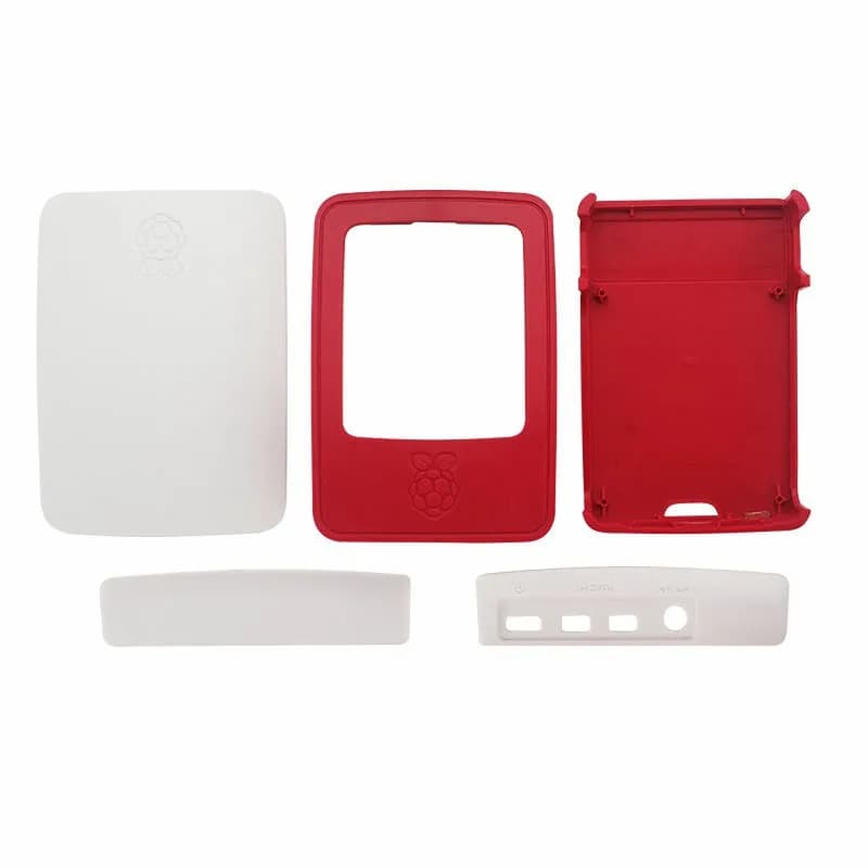 Raspberry Pi 4 Case-Red-White - Gallery Image 1