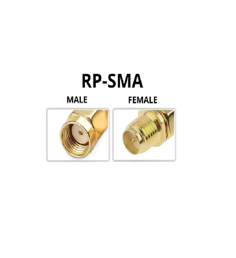 RPSMA Male To RPSMA Female Adapter - Gallery Image 1