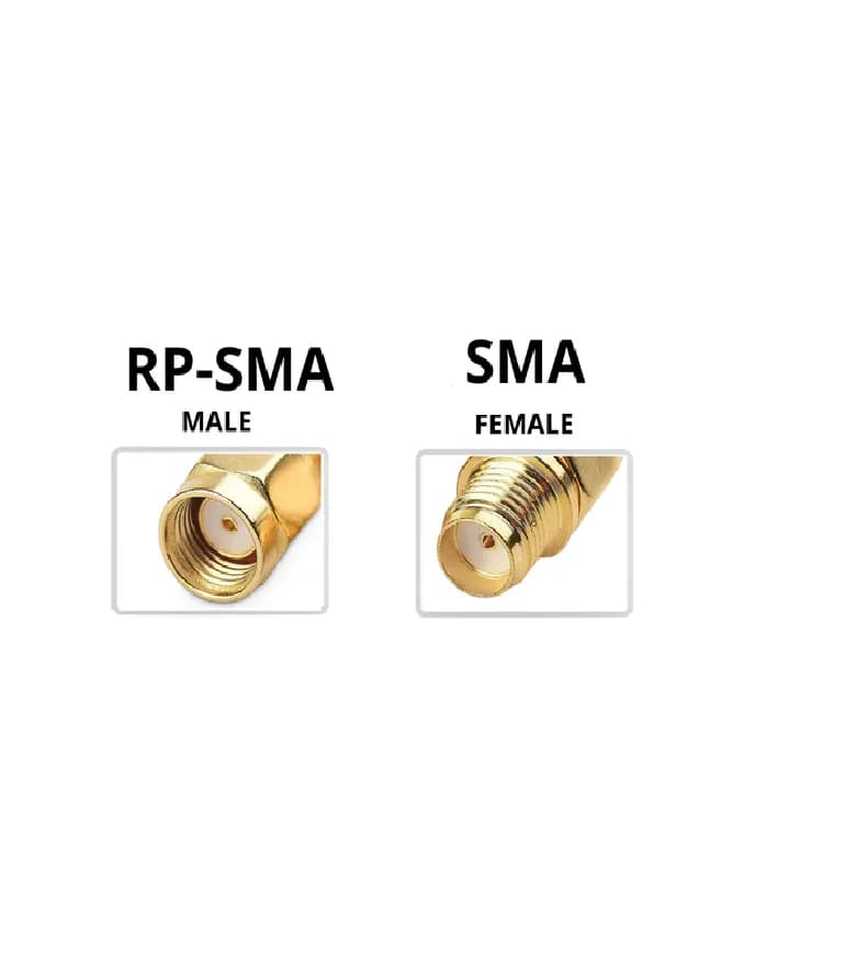 RPSMA Male To SMA Female Adapter - Gallery Image 1
