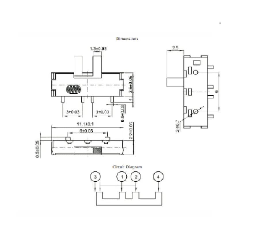 Slide Switch-SHM-13C05 - Gallery Image 1