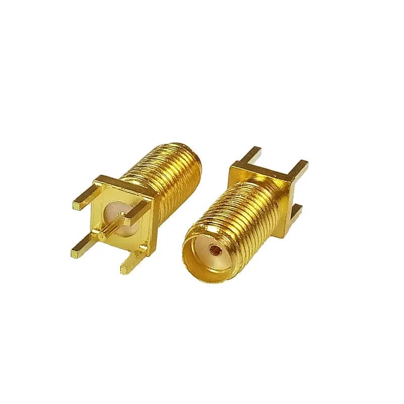 SMA jack (long) Straight PCB Mount - Gallery Image 1