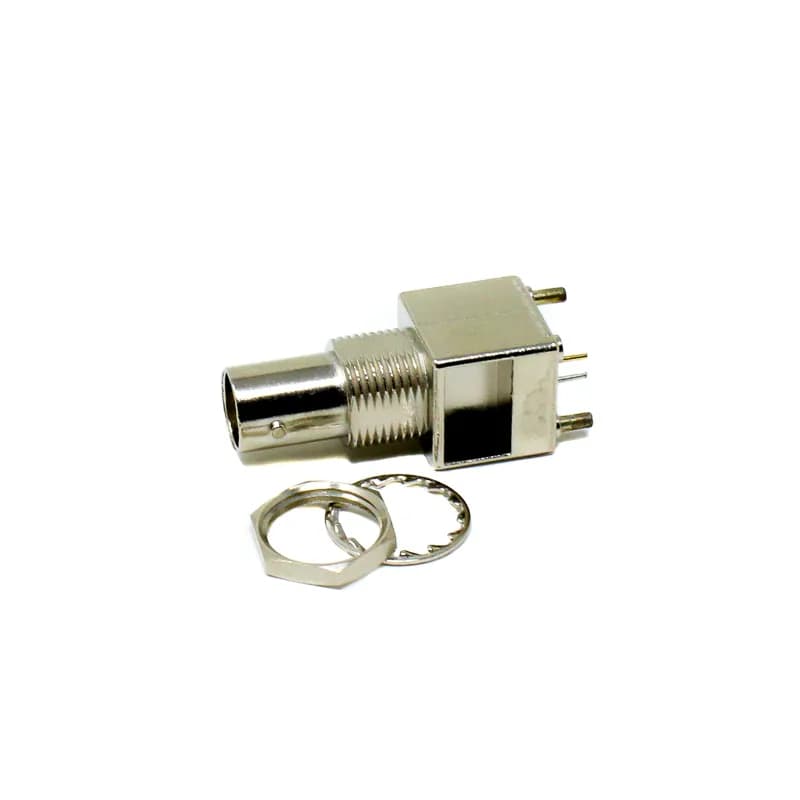 Straight PCB Mount BNC Jack - Gallery Image 1
