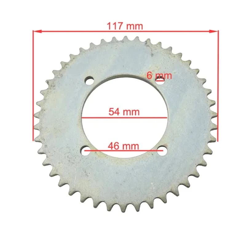 T8F Sprocket – 44T for Ebike - Gallery Image 1