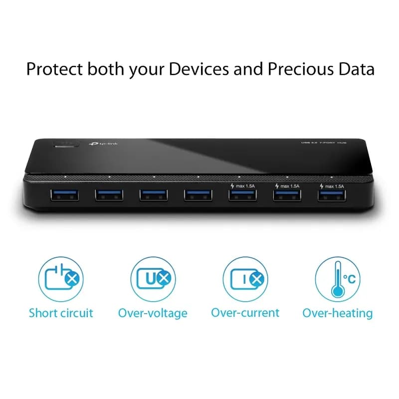 TP LINK USB 3.0 7-Port Hub UH700 - Gallery Image 1