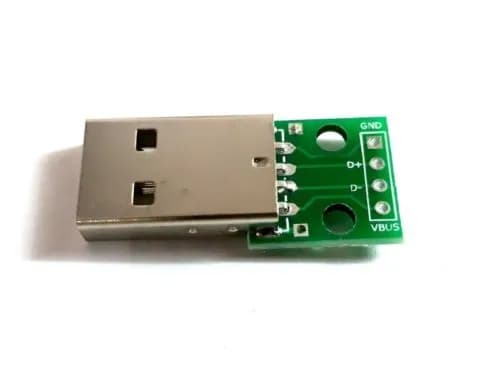 USB Type A Breakout Board – Male - Gallery Image 1