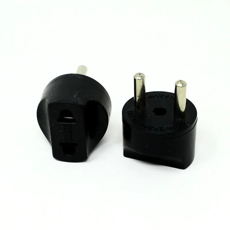 US-EU 2 PIN Plug Converter – 2 Pcs. - Gallery Image 2