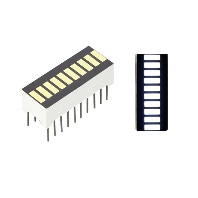 White 10 Segment LED Display - Gallery Image 1