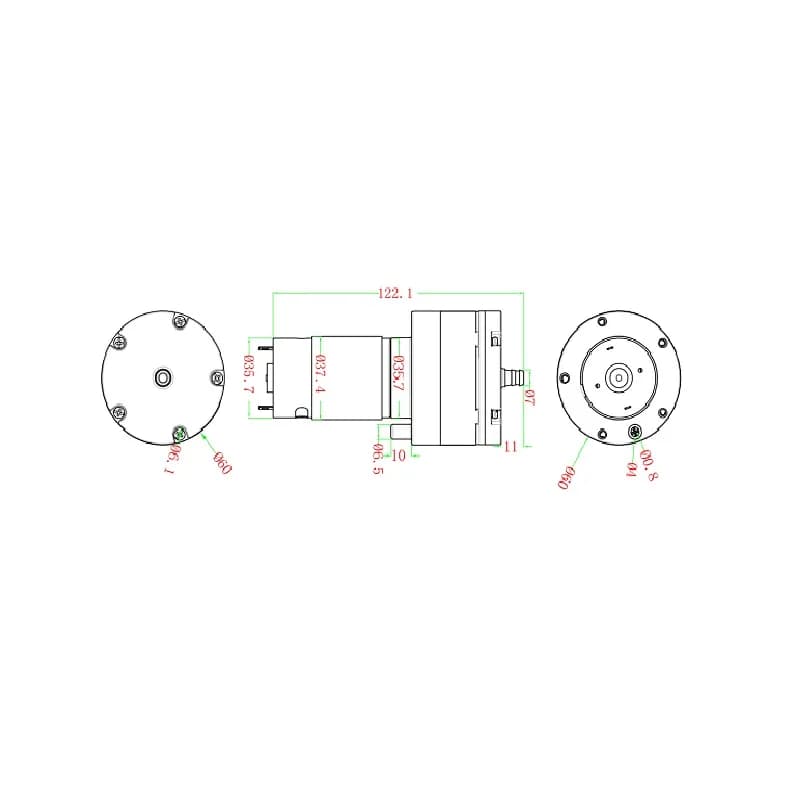 WPV36-12V DC 14.0L/min Vacuum Pump - Gallery Image 2