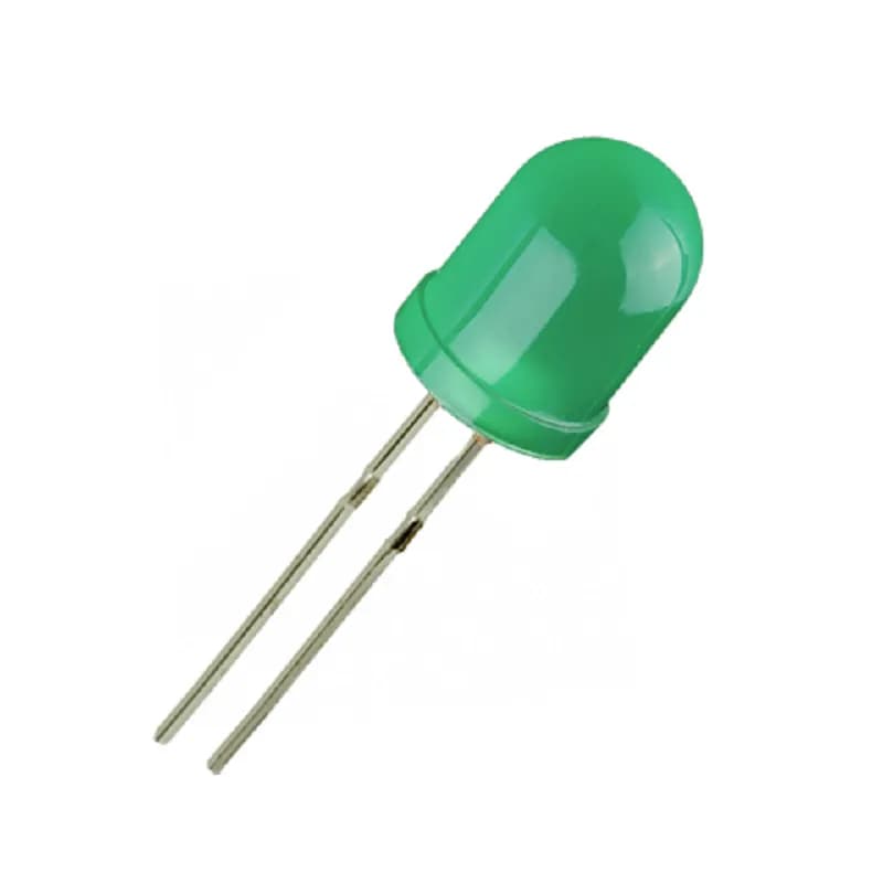 10mm DIP LED Green – 10 Pcs.