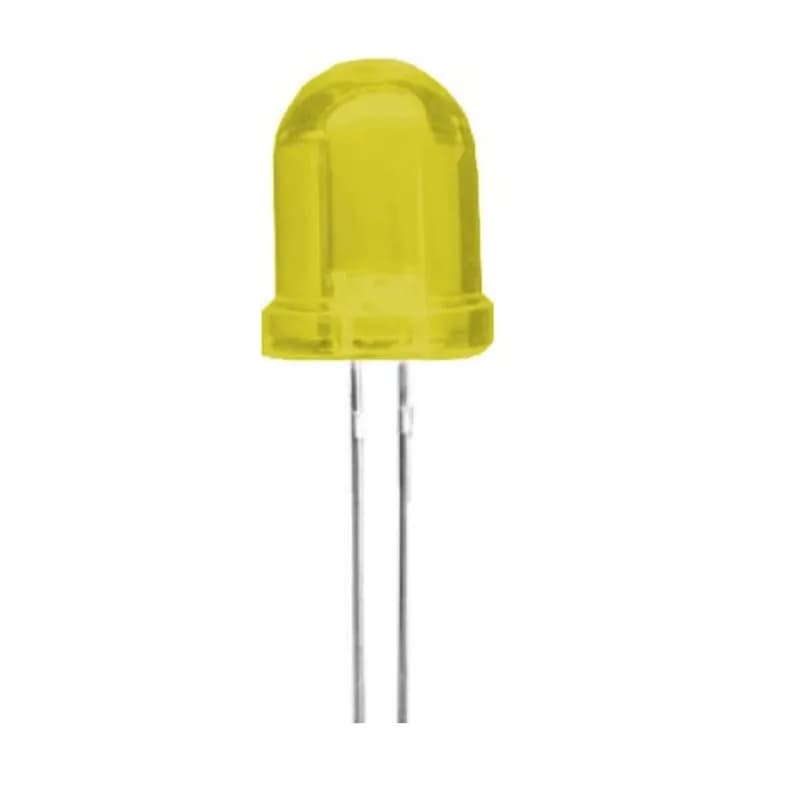 10mm DIP LED Yellow – 10 Pcs.