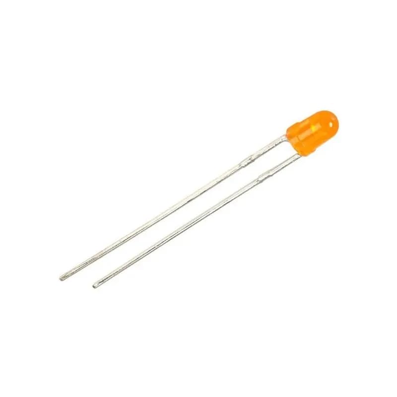 3mm DIP Led Orange – 50 Pcs.