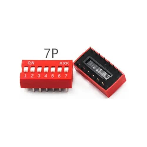 7-Pin Flat Dial switch 2.54mm