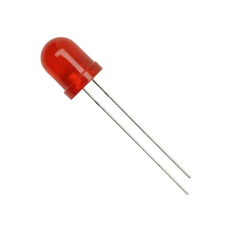 8mm DIP LED Red – 10 Pcs.